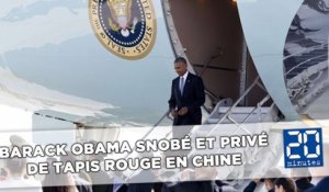 Barack Obama snobé et privé de tapis rouge en Chine