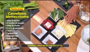 Recette de Farida : Cannelloni blettes-ricotta et sauce tomate !