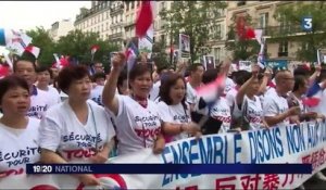 À Paris, la communauté chinoise défile contre le racisme