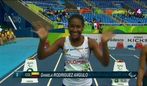 VIDEO. Athlétisme : à 10 m de la ligne, la Brésilienne Tascitha Oliveira Cruz laisse filer l'or sur 100 m