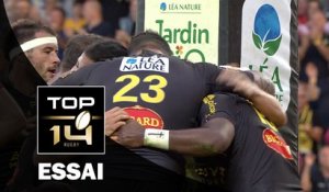 TOP 14 ‐ Essai 2 Kini MURIMURIVALU (SR) – La Rochelle-Lyon – J4 – Saison 2016/2017