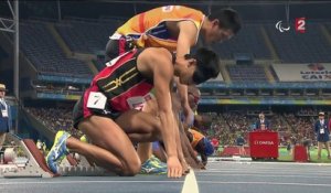 Athlétisme - 100m (H - T11) : Or et record paralympique pour Brown et l’argent pour Gomes