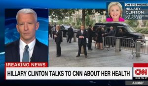 Hillary Clinton affirme sur CNN ne pas s'être évanouie