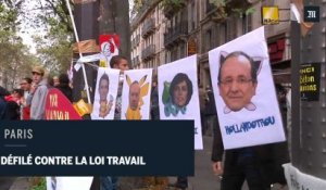 A Paris, incidents lors de la manifestation contre la loi travail