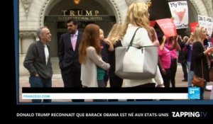 Donald Trump reconnaît que Barack Obama est né aux Etats-Unis (Vidéo)