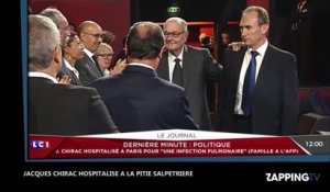 Jacques Chirac hospitalisé à Paris pour une infection pulmonaire (vidéo)