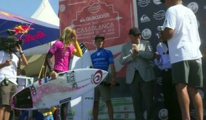 Première compétition de surf féminin au Maroc
