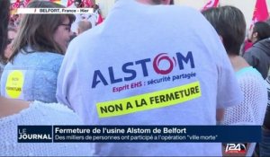 Opération "ville morte" contre la fermeture du site de l'usine d'Alstom