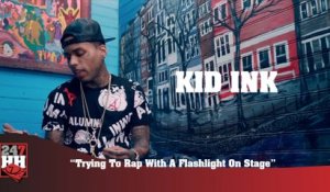 Kid Ink - Trying To Rap With A Flashlight On Stage (247HH Wild Tour Stories)