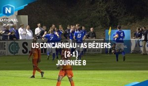J8 : US Concarneau - AS Béziers (2-1), le résumé