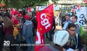 Alstom :  les salariés manifestent pour sauver le site de Belfort