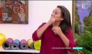 Les maternelles, France 5, : Agathe Lecaron contracte son anus en direct