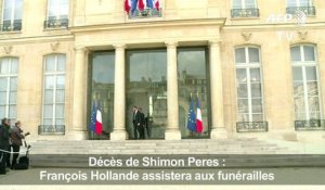 Décès Shimon Peres: François Hollande aux funérailles