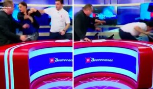Deux parlementaires géorgiens se battent en direct à la télévision