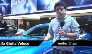 Mondial de l'Auto 2016 - Découvrez l'Alfa Romeo Giulia Veloce !