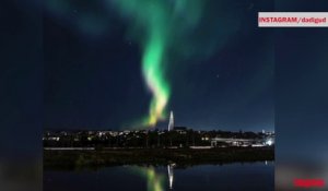 Reykjavik éteint ses lumières pour admirer des aurores boréales