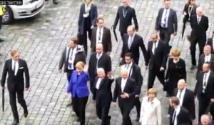 Angela Merkel huée à Dresde lors des cérémonies du 26e anniversaire de la réunification