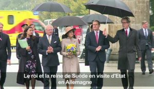 Le roi et la reine de Suède en visite à Berlin