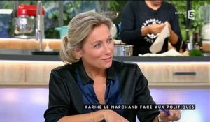 Karine Lemarchand accusée de "copinage" avec Marine Le Pen par Patrick Cohen - Regardez