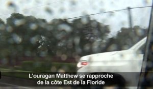 Ouragan Matthew: la Floride déjà balayée par les vents