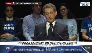 Nicolas Sarkozy essaye de blaguer à propos de la "jungle" de Calais.