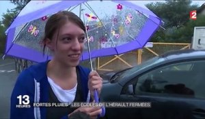 Fortes pluies dans le sud de la France : les écoles de l'Hérault fermées