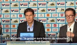 L1 - Marseille: pour Garcia "le groupe aura besoin de retouches"