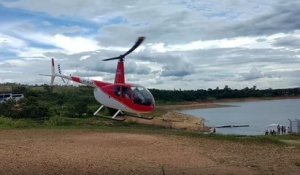 Crash d'un hélicoptère dans un fleuve