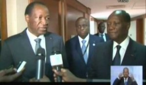 RTI- Le président Alassane OUATTARA a échangé avec son homologue du Burkina Faso
