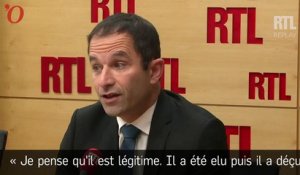 Pour Benoît Hamon, Manuel Valls est le « clone " de François Hollande