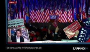 Elections américaines : Donald Trump devient le 45e PR des États-Unis, ses militants explosent de joie