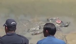 Un homme ivre repêché dans une rivière