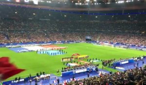 La magnifique Marseillaise au Stade de France lors de France-Suède