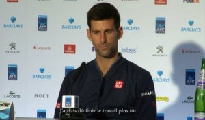 Masters - Novak Djokovic: "J'aurais dû finir le travail plus tôt"