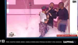 TPMP, chantez comme jamais : Isabelle Morini-Bosc étrangle Cyril Hanouna en plein direct (Vidéo)