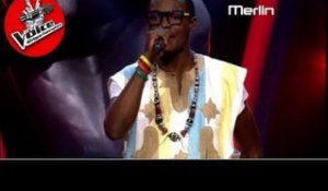 Merlin chante "No woman no cry" Auditions à l'aveugle | The Voice Afrique francophone 2016