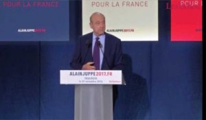 "Le programme économique de François Fillon est mal étudié, ne tiendra pas la route et sa brutalité le condamne à l'échec", selon Alain Juppé