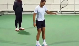 ATP - Rafael Nadal à l'entrainement et avec une nouvelle raquette Head pour remplacer celle de Babolat ?