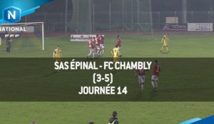 J14 : SAS Épinal - FC Chambly (3-5), le résumé
