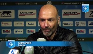 Cédric Daury après la victoire 2-0 face à Nîmes