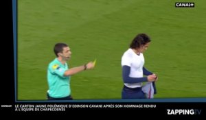 Edinson Cavani rend hommage au club de Chapecoense, l’arbitre le sanctionne (Vidéo)