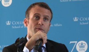 A New York, Macron veut "réconcilier les Français"