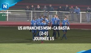J15 : US Avranches MSM - CA Bastia (2-0), le résumé