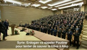 Alep: Erdogan va appeler Poutine pour tenter de sauver la trêve