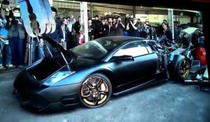 Un Lamborghini à 315 000$ détruite à Taïwan à cause d'un problème de plaque