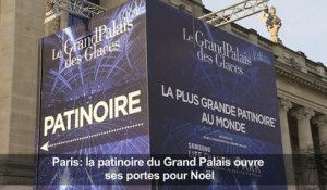 Paris: la patinoire du Grand Palais ouvre ses portes pour Noël