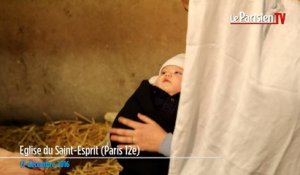 Crèche vivante à Paris : le petit Jésus s'appelle Joseph