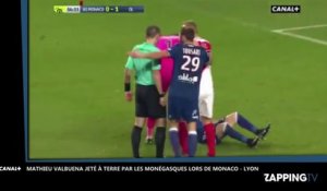Monaco - Lyon : Mathieu Valbuena se fait violemment jeter à terre, Twitter s’enflamme (Vidéo)