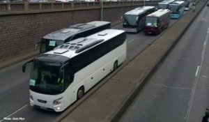 Paris : plus de 300 autocars manifestent contre la politique anti-diesel