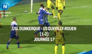 J17 : USL Dunkerque - US Quevilly-Rouen (1-2), le résumé